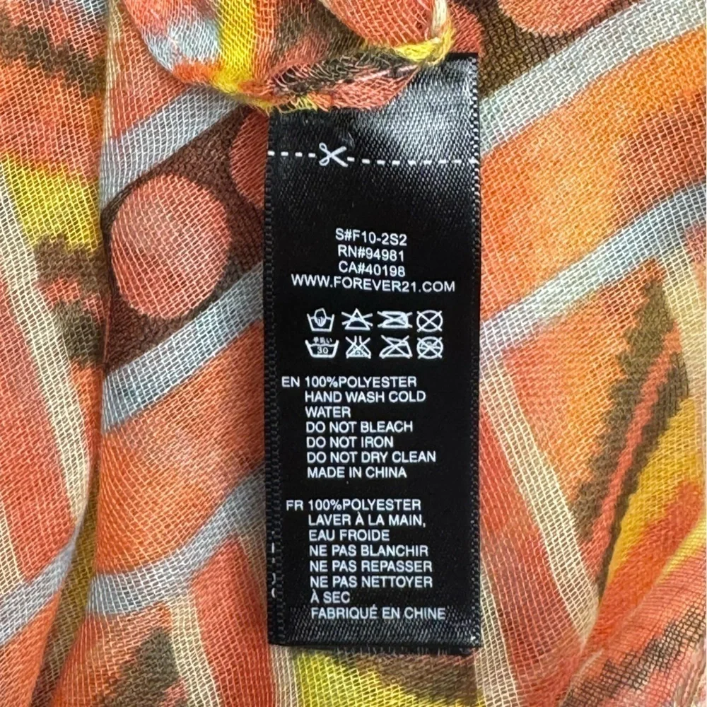 Forever 21 Multicolor Scarf - 100% Polyester